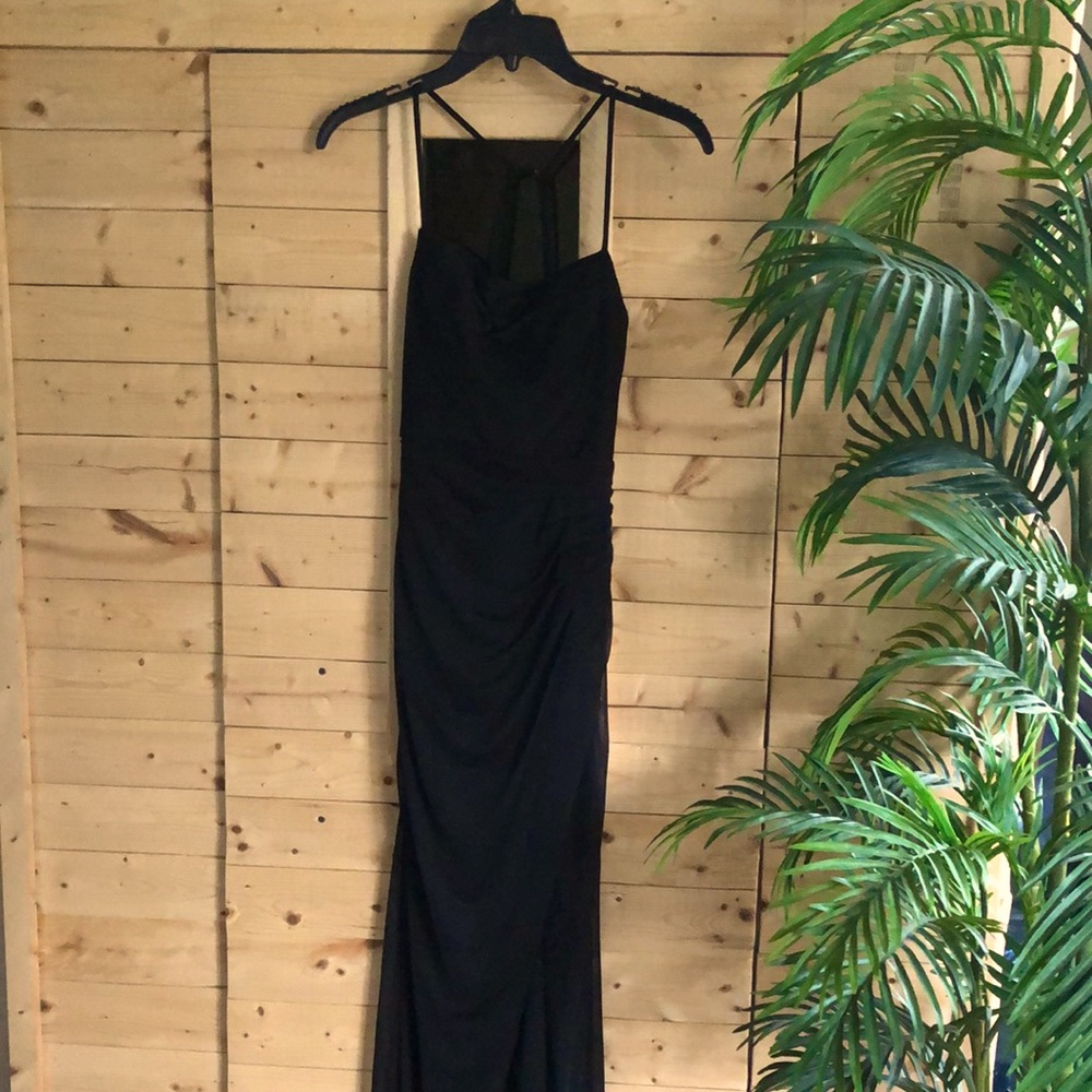 Black fitted dress